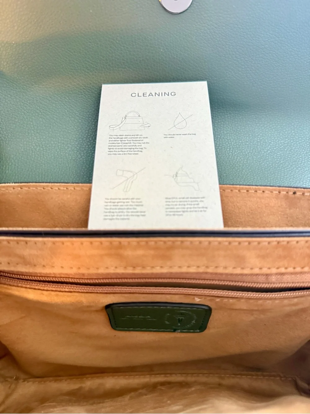 Angela Roi Dark Olive Green Crossbody Bag